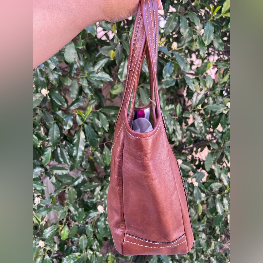 Coach Legacy Ergo 11285 Cognac Leather Shoulder Bag Rare - Picture 4 of 10